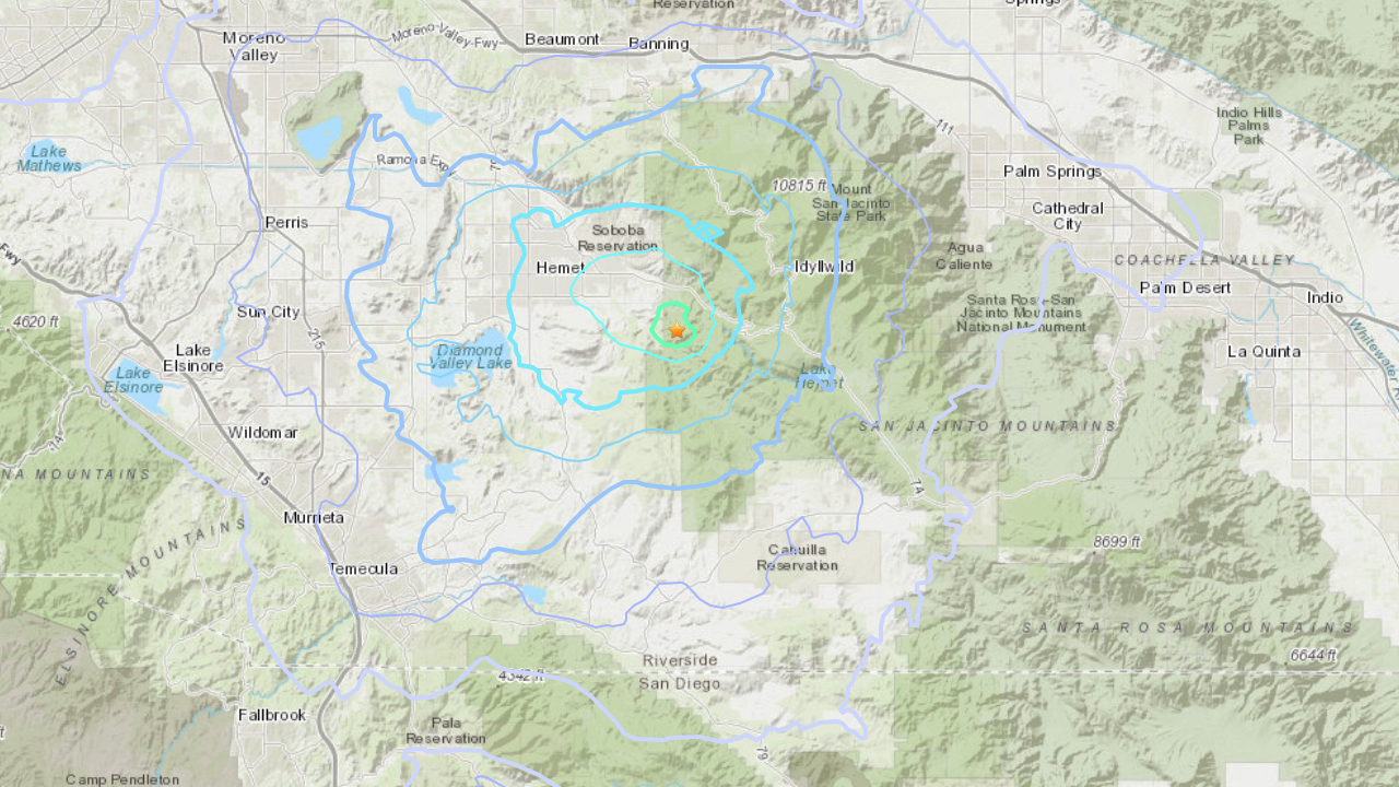 3.6-magnitude earthquake strikes near Hemet