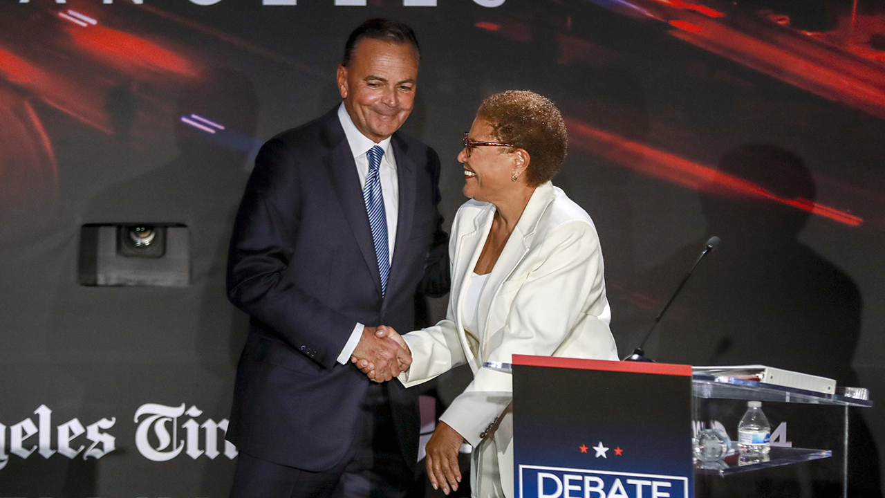 LA mayor race results 2022 Rick Caruso and Karen Bass in tight