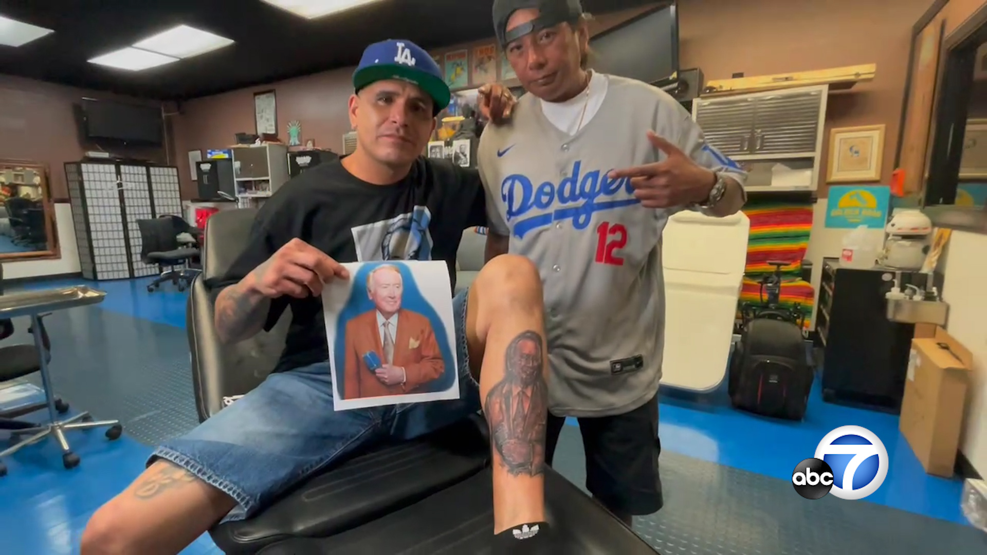 LA Dodgers tattoo#familytribute#thinkblue