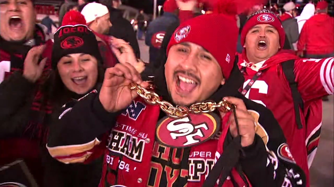 kamera stivhed en million 49er Faithful cheer for their NFC Champions around the Bay Area - ABC7 San  Francisco
