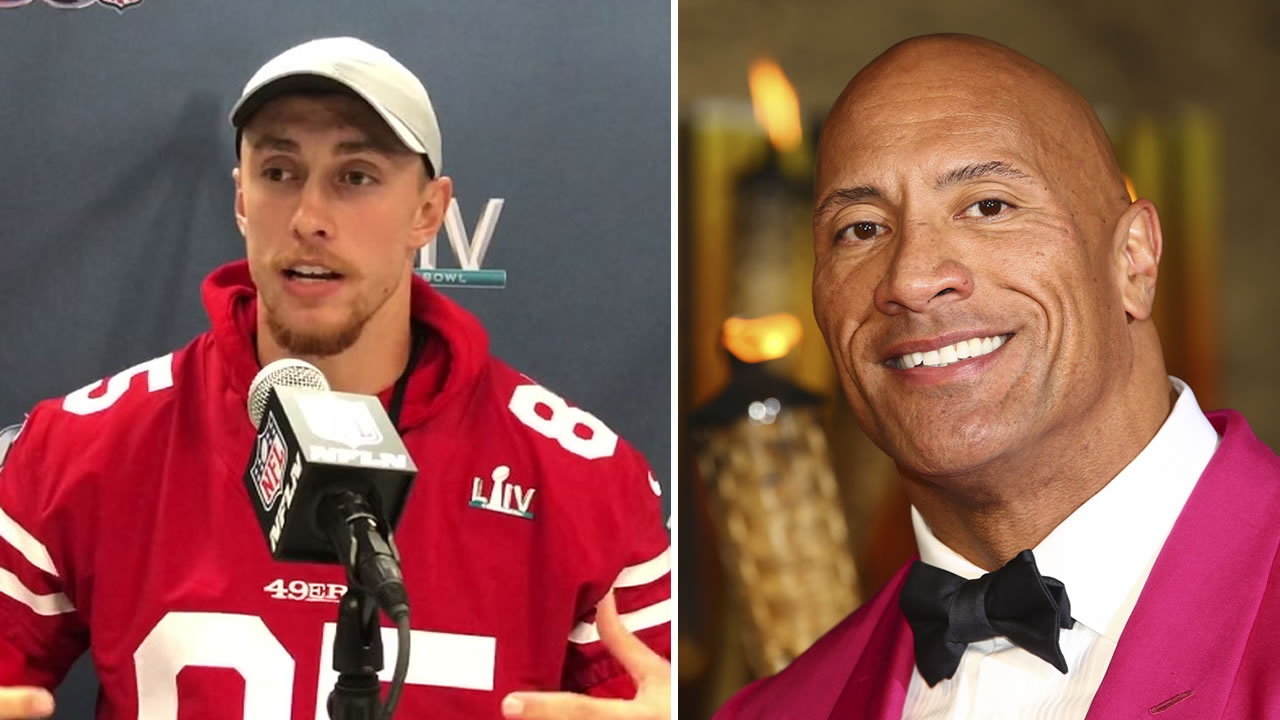 George Kittle's impression of 'The Rock' got Dwayne Johnson's praise