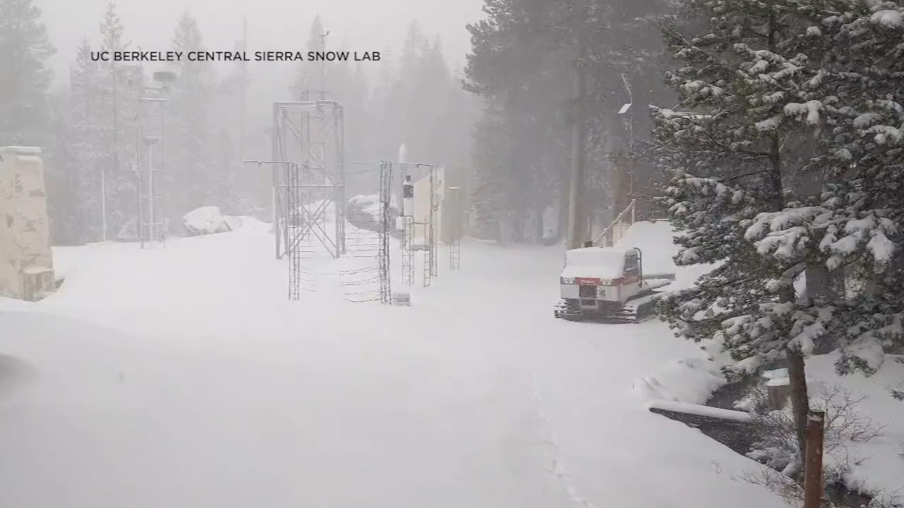 Video shows several inches of fresh Sierra snow - ABC7 San Francisco