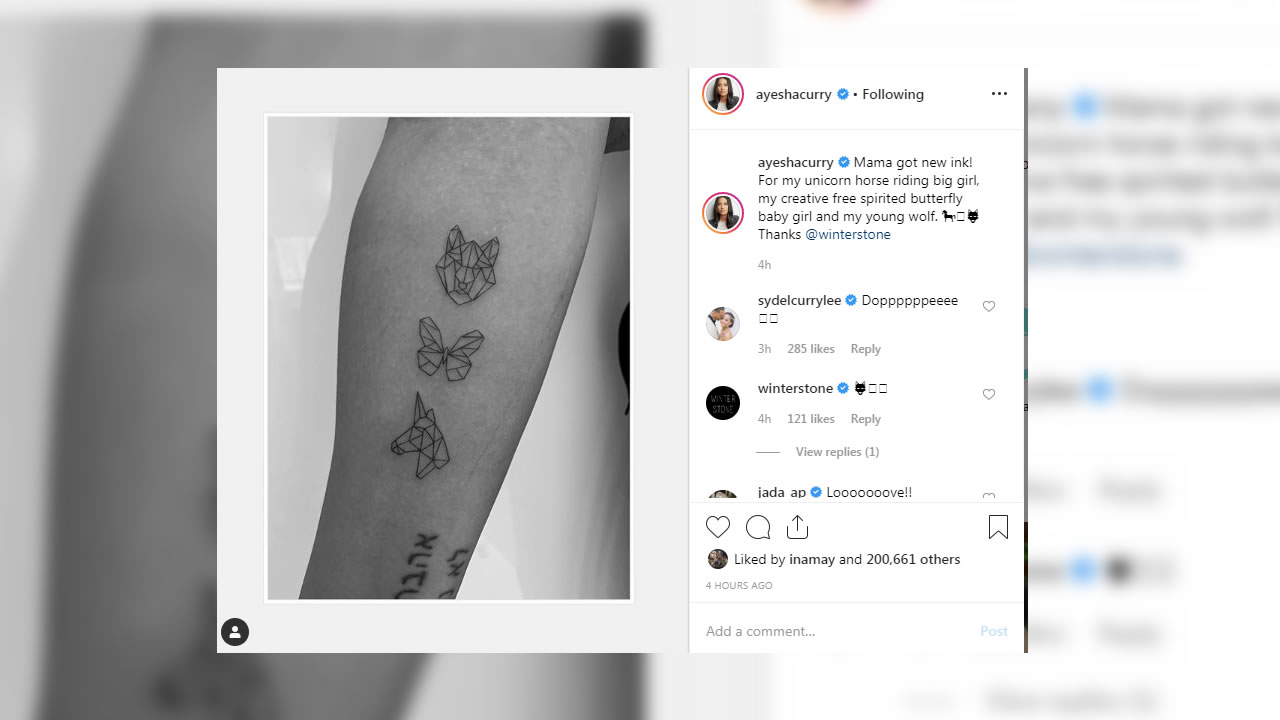 Ayesha  Steph Curry Get Matching Tattoos