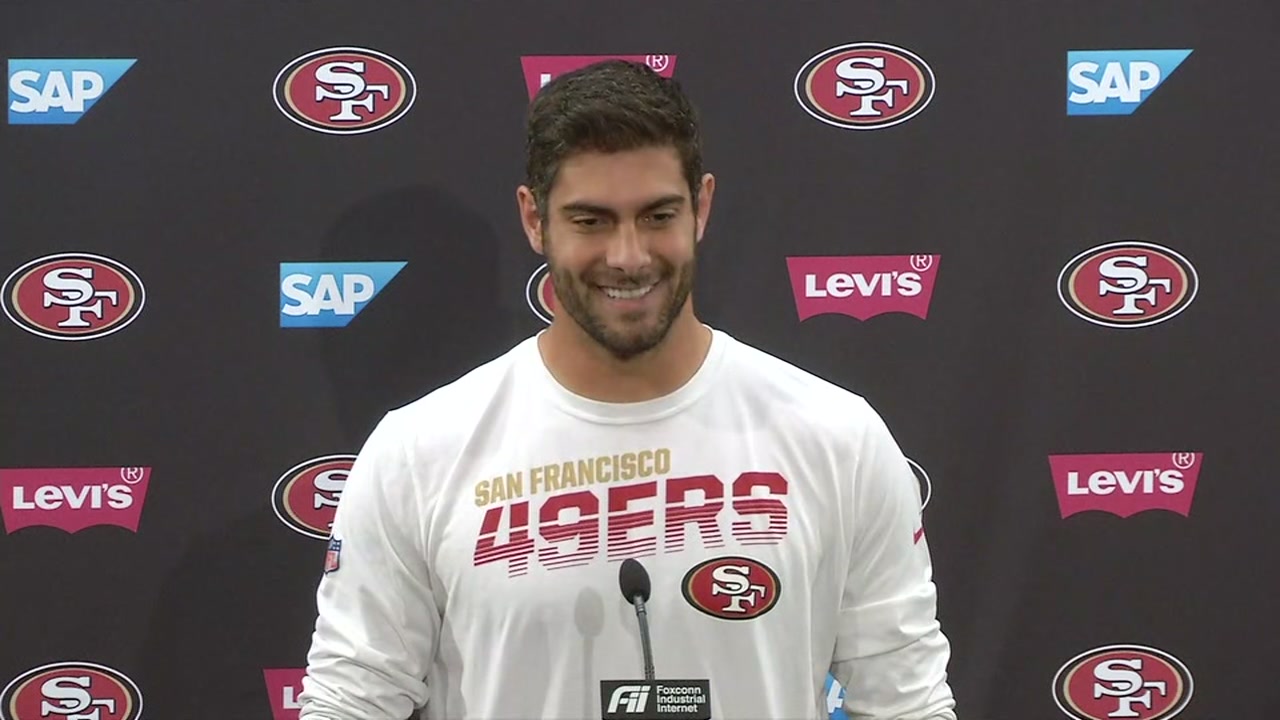 49ers press conference: Garoppolo, Shanahan bury loss to Falcons, hone in  on Rams - ABC7 San Francisco