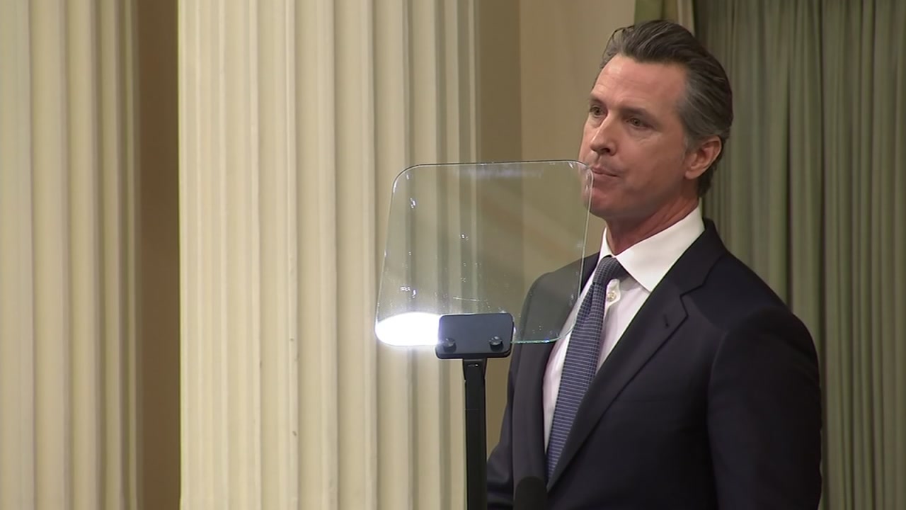 California Governor Gavin Newsom's office says he's fully committed to