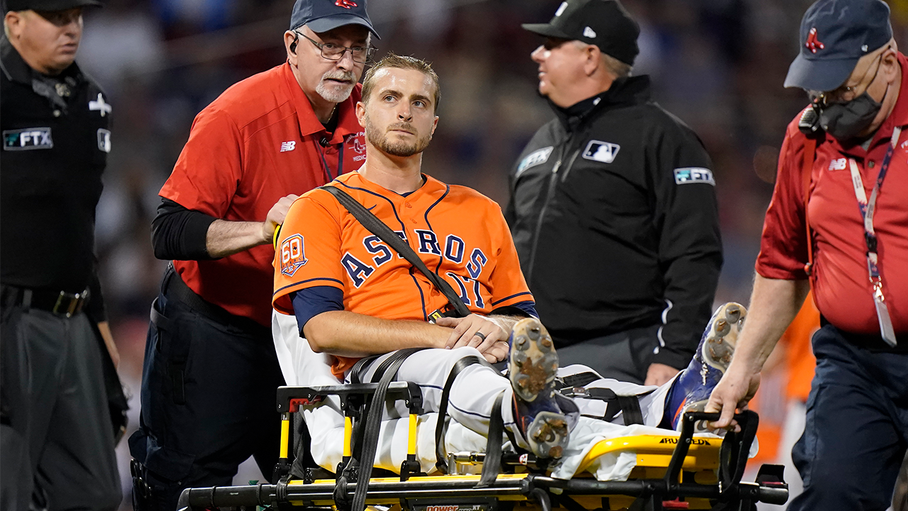 Houston Astros veteran Jake Odorizzi exits start on stretcher with lower  left leg discomfort - ESPN