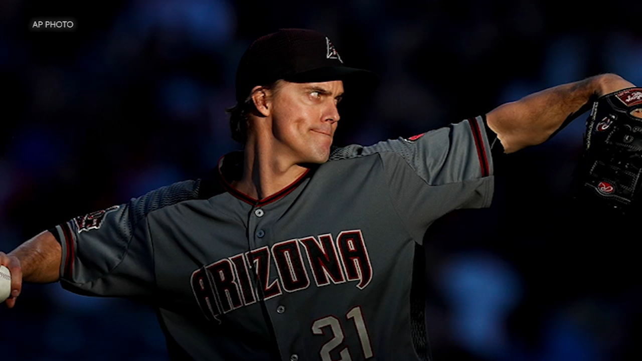 Kansas City Royals Zack Greinke and wife Emily Greinke share a