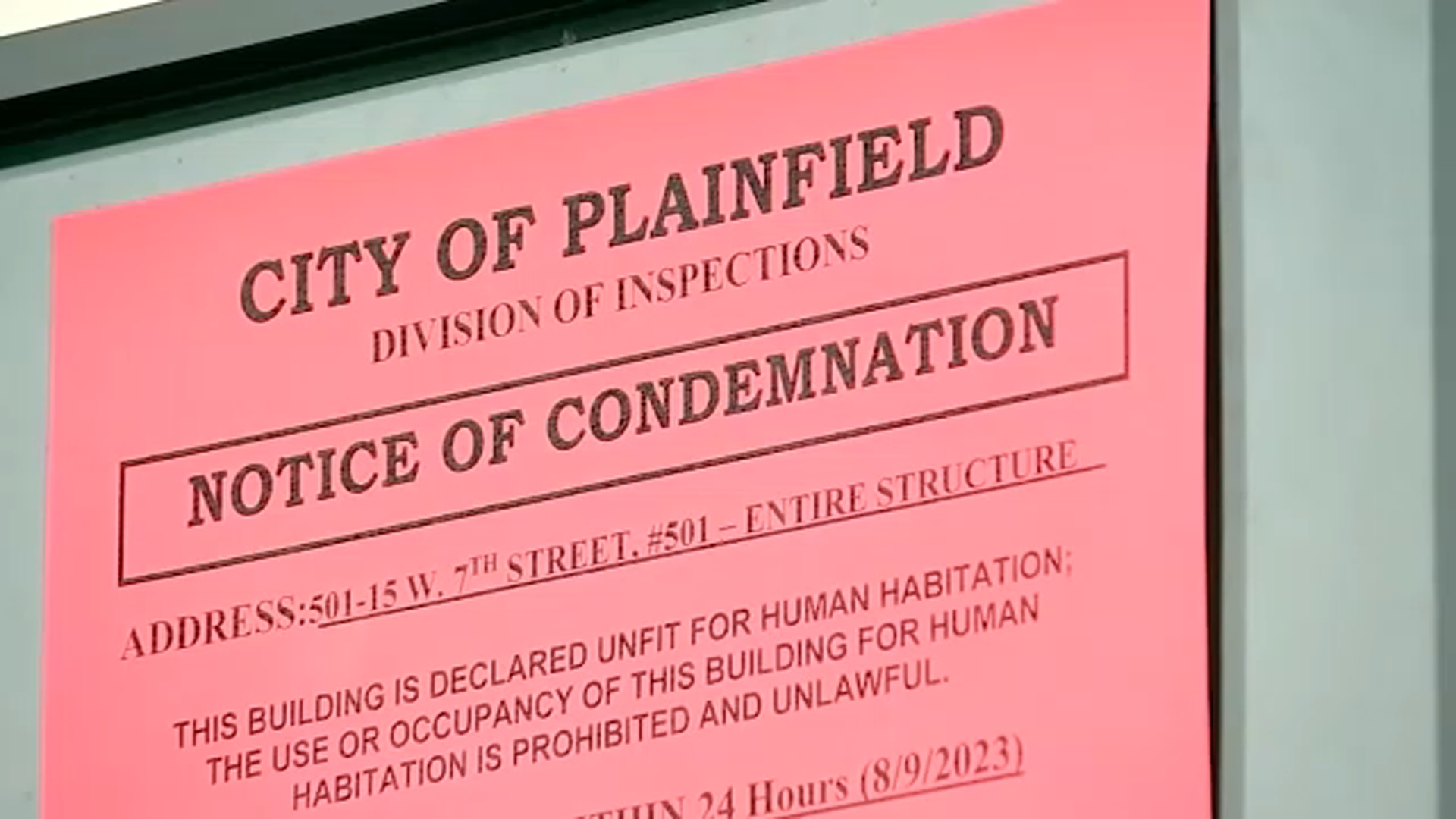 Contractors begin repairs on condemned Plainfield buildings; some 