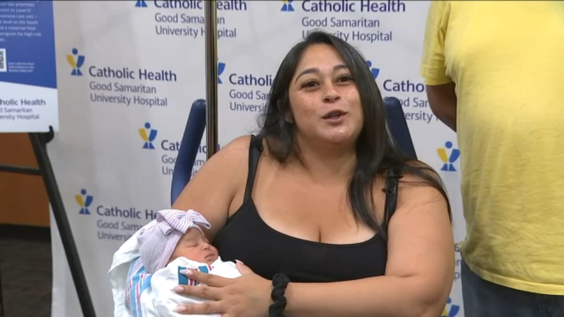 Women giving birth to babies