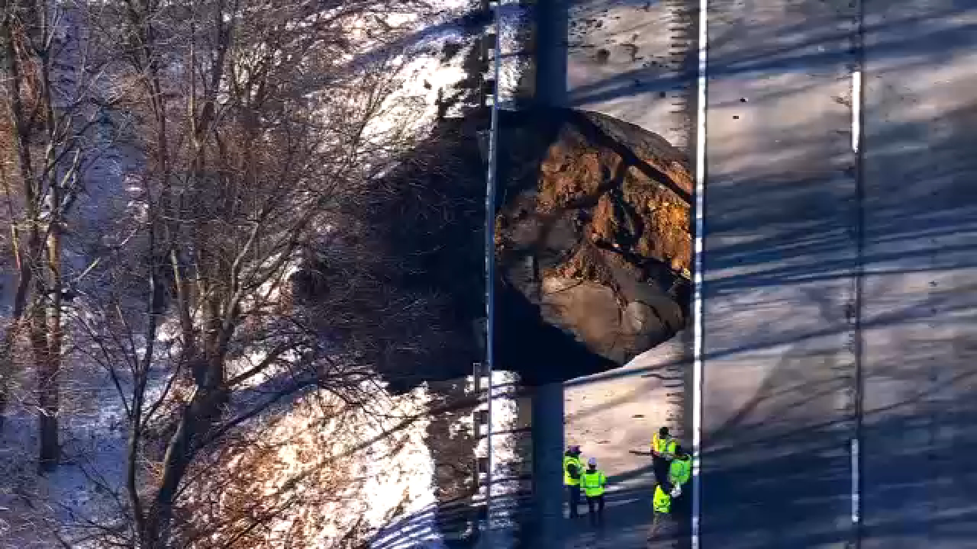 NJ traffic: Lanes of EB I-80 closed after sinkhole opens up on