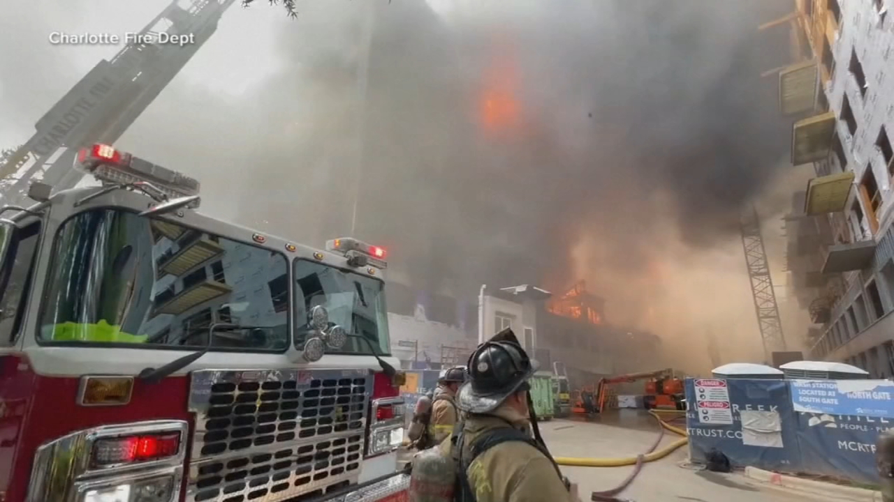 WATCH: Massive fire near SouthPark Mall